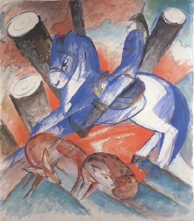 Franz Marc Saint julian i  hospitalier (mk34) oil painting image